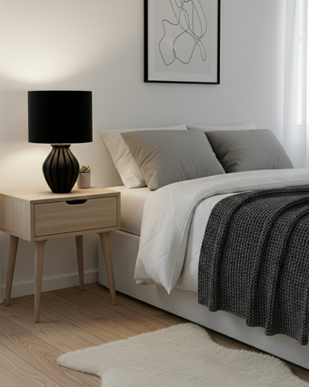 Veioză Lumi - Abajur Negru