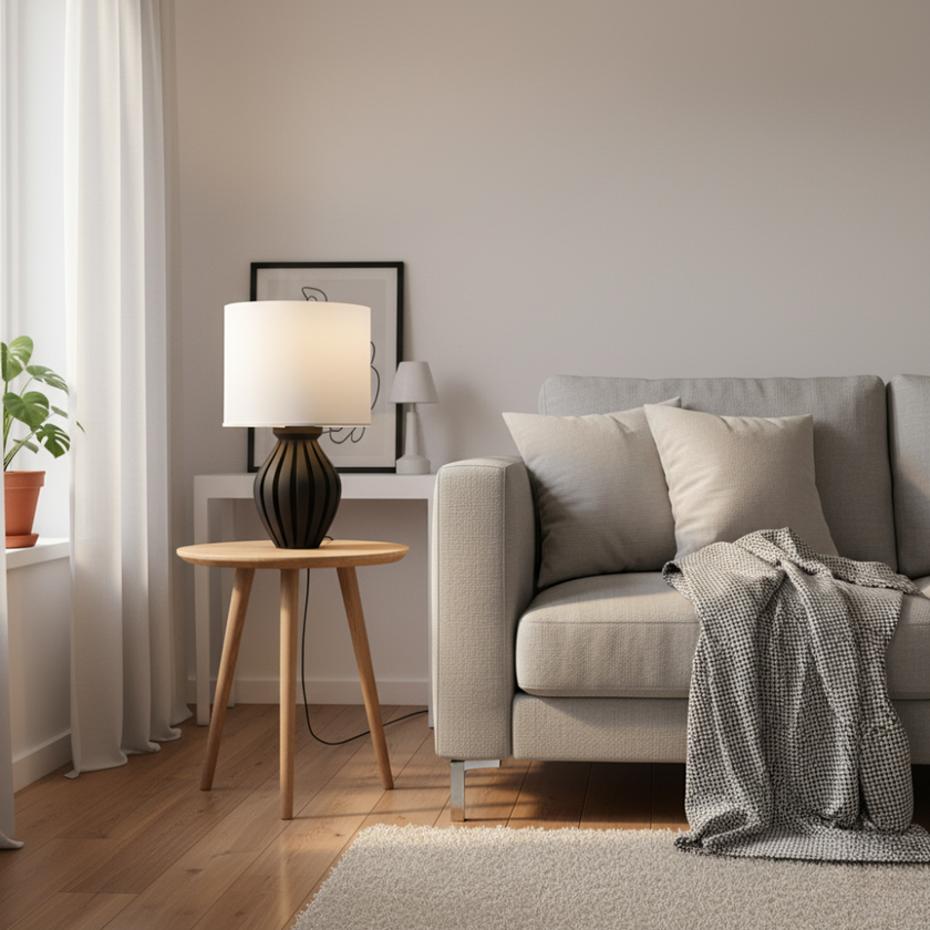 Veioză Lumi - Alb/Negru