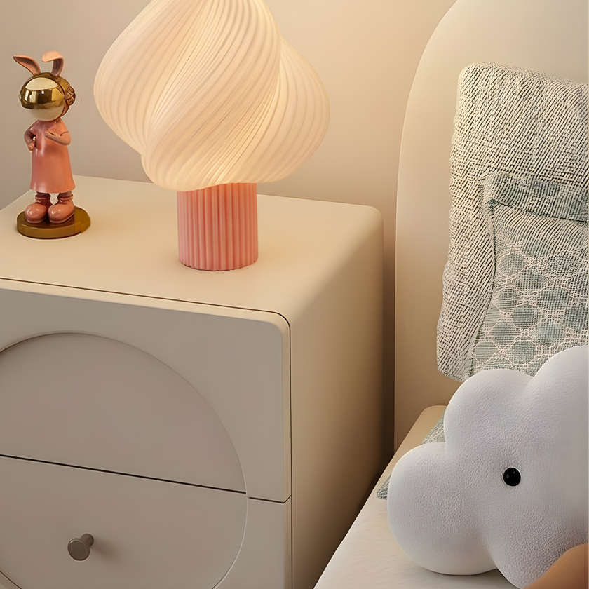 Veioză Ava - Alb/Roz