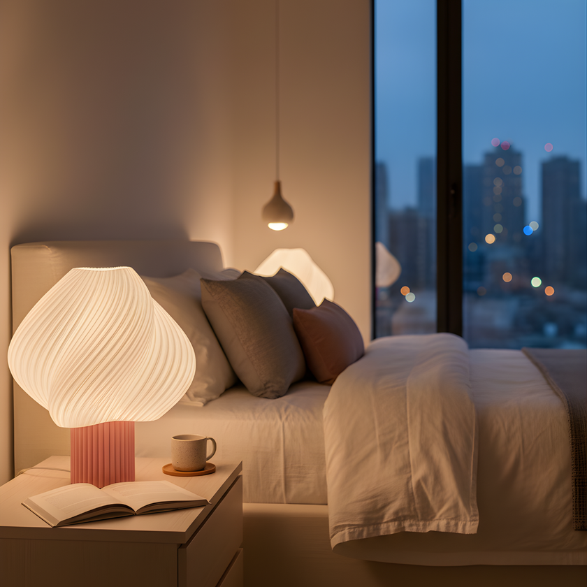 Veioză Ava - Alb/Roz