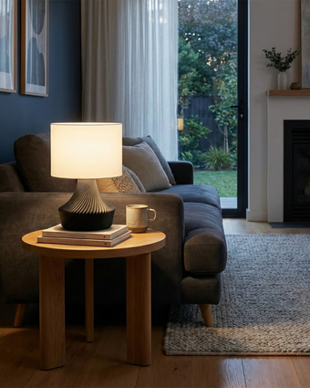 Veioză ZARIN - Alb/Negru