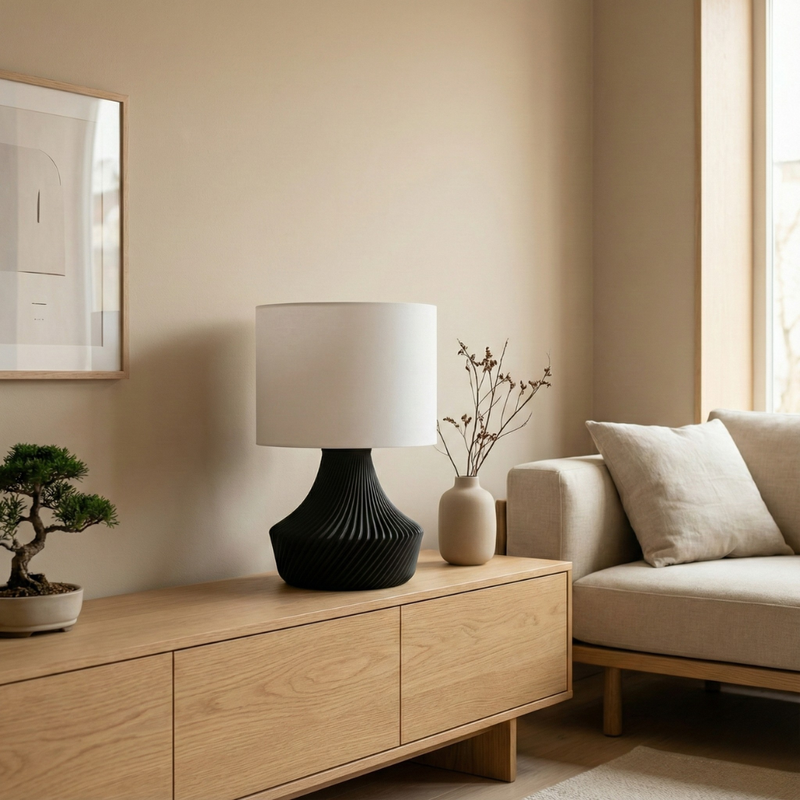 Veioză ZARIN - Alb/Negru