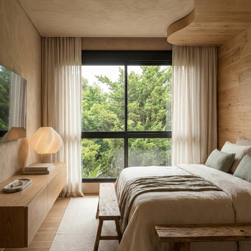 Veioză Ava - Transparent/White Bone