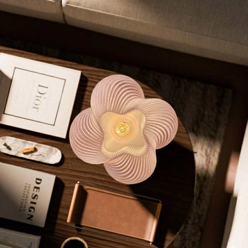 Veioză Ava - Transparent/White Bone