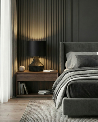 Veioză ZARIN - Negru/Negru