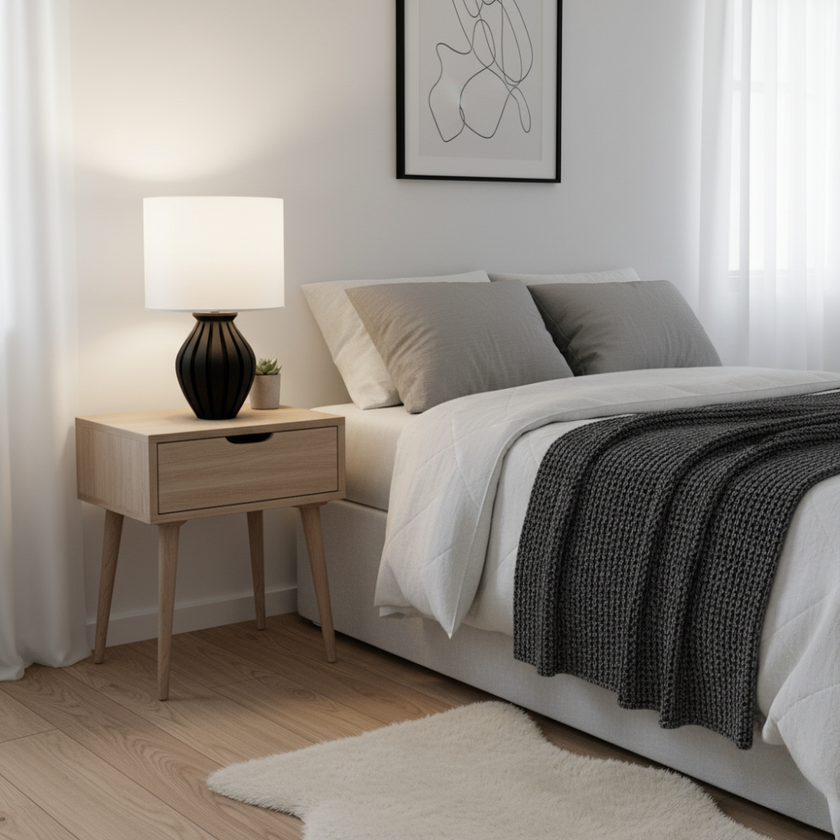 Veioză Lumi - Alb/Negru