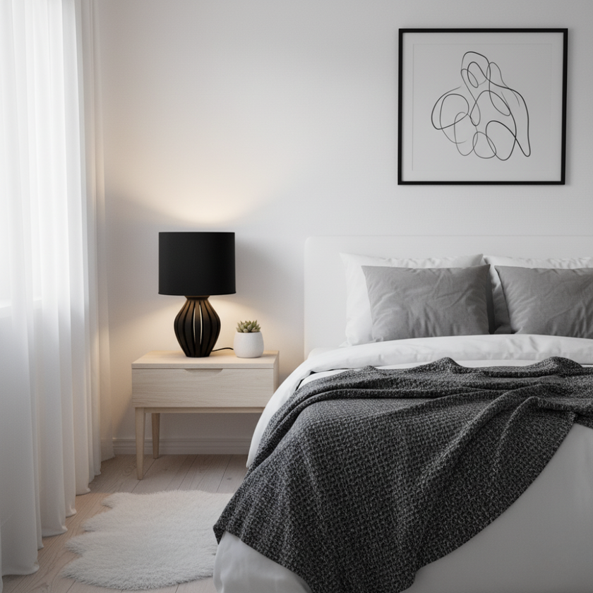 Veioză Lumi - Abajur Negru