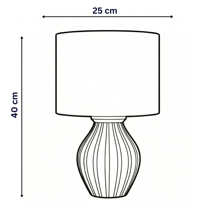 Veioză Lumi - Alb/Negru