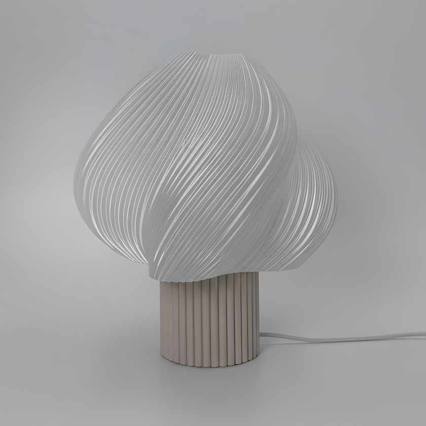 Veioză Ava - Transparent/White Bone