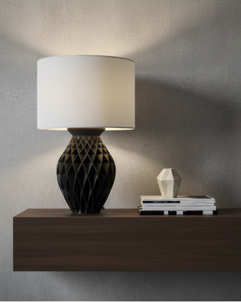 Veioză Kora - Abajur Alb