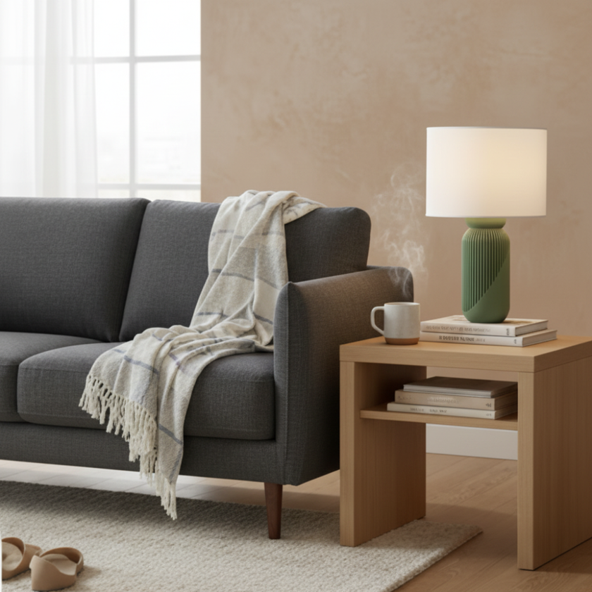 Veioză Nova - Abajur Alb