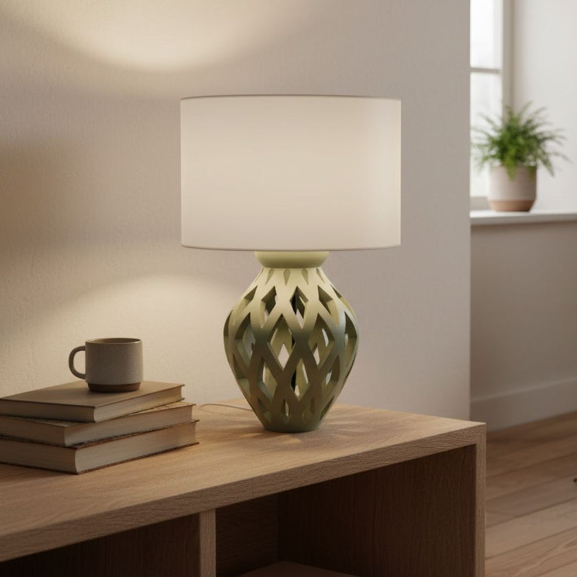 Veioză Oslo - Abajur Alb