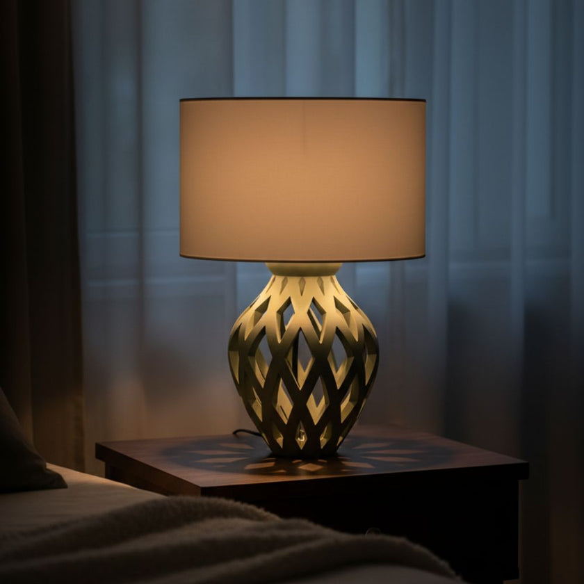 Veioză Oslo - Abajur Alb