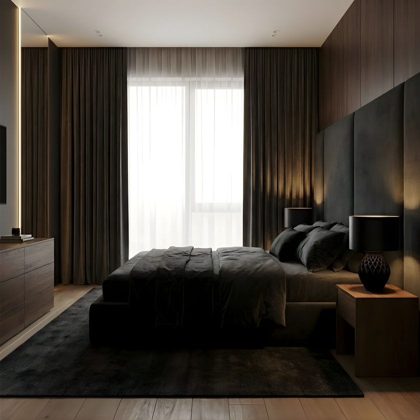 Veioză Kora - Abajur Negru